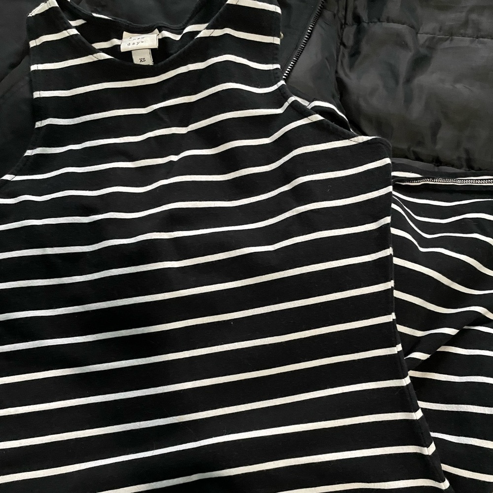 Knee Length Striped Dress